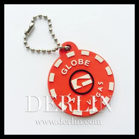 Customised Rubber Patch Silicon Label Key Chain Keyring