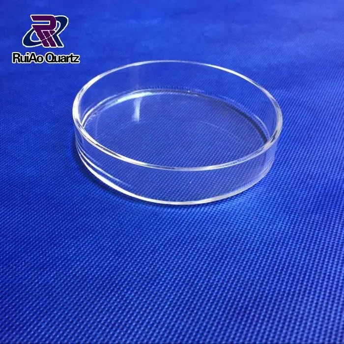 
Round clear laboratory glassware quartz glass petri dish 