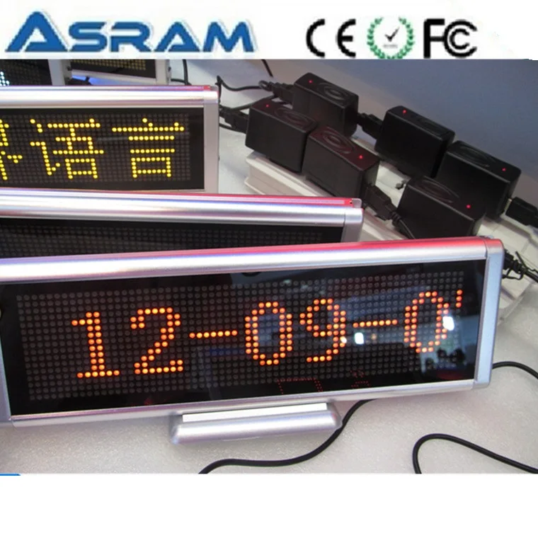 digital advertising equipment product P4/P4.72/P7.625 dot matrix program led digital clock red display