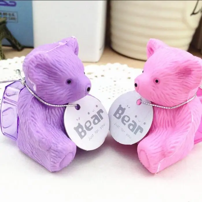 Teddy Bear Erasers With Sharpener Backpack