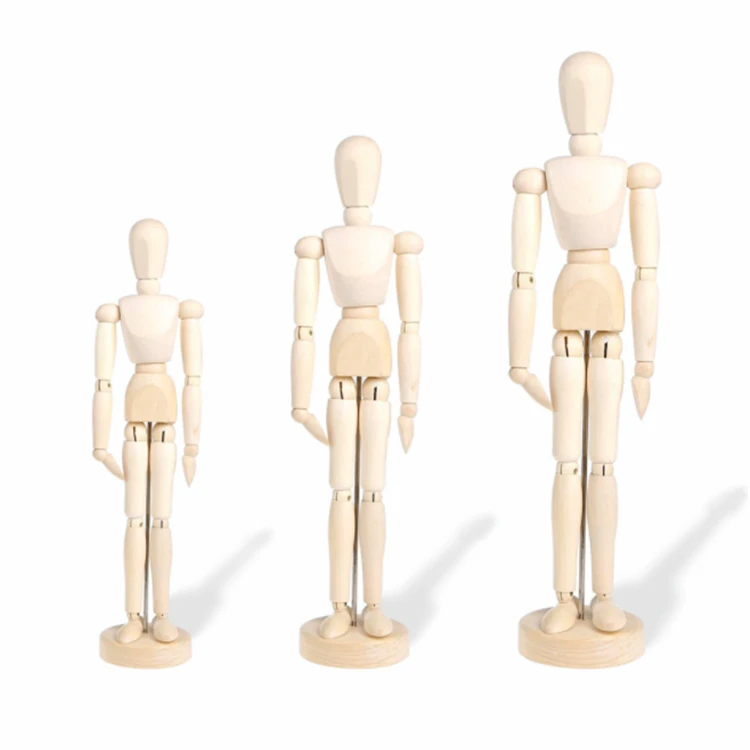 Cheap Price  handmade natural unique wooden drawing very young manikin models men