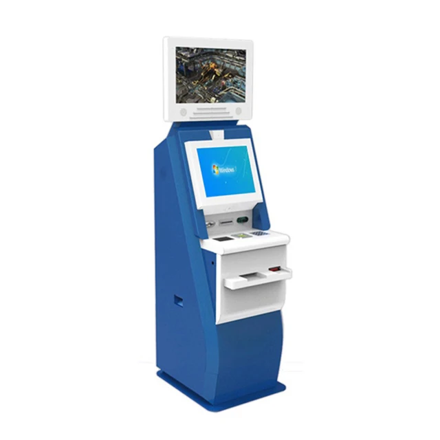 Dual Touch Screen Display Atm Price Lottery Ticket Printing Self-service Banking Bus Vending Billing Machine