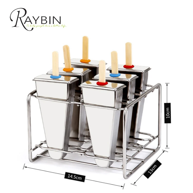 Home use stainless steel ice cream popsicle mold