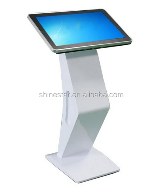 floor stand 24 inch LED interactive self-service terminal advertising display kiosk with mini PC