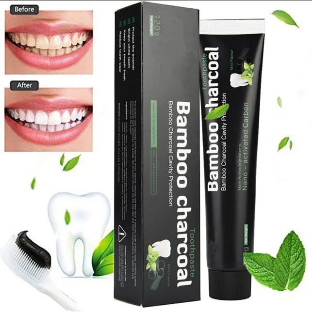 Eco whiten fluorid halal Chinese spearmint seeds bamboo charcoal remove tooth decay receding gums toothpaste