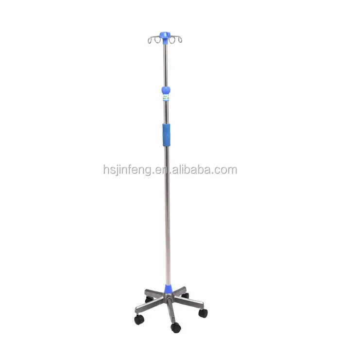 Medical hospital bed iv pole infusion iv stand