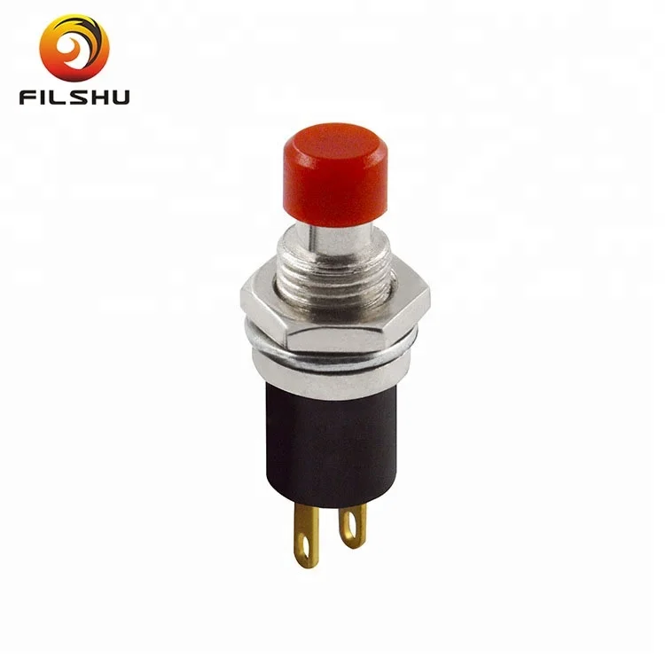 2 PIN momentary Start stop 7mm 12 volt push button switch