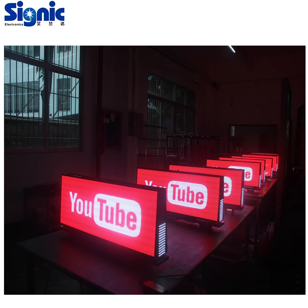 3G/4G/WIFI/GPS 2019 seks video animation led P5 Taxi top display outdoor