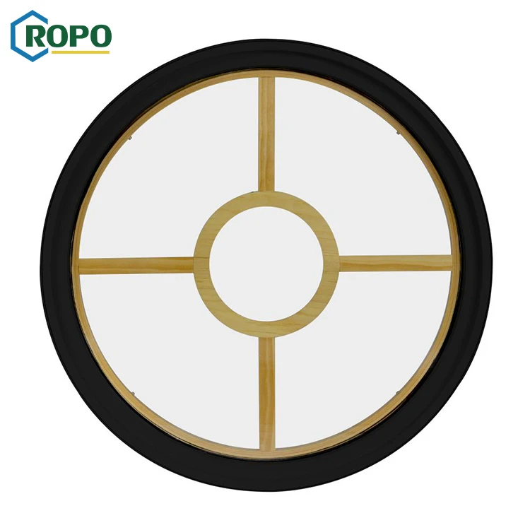 AS2208 Glass Fixed Large Aluminum Round Opening Windows
