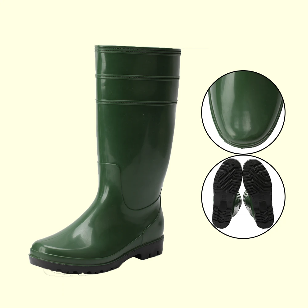 botas Hot sale para safety pvc lluvia cheap price pvc labor boots rain gum boots waterproof for adults
