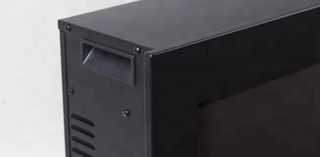 50 inch big size build in matte finish electric fireplace for building decoration