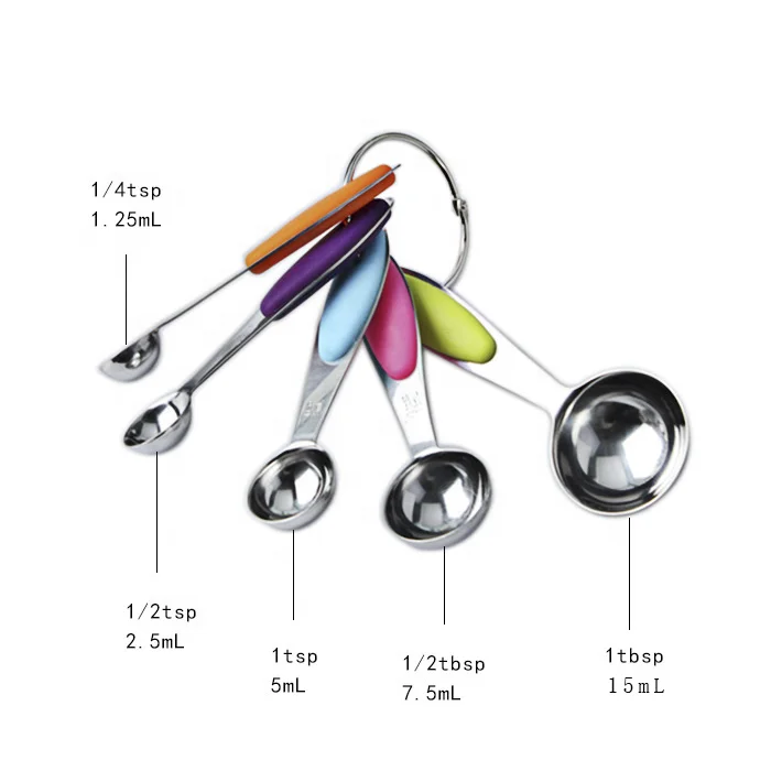 Set of 10 Baking Measuring Cups Spoons Set - Wildone Stainless Steel Cups and Magnetic Measuring Spoons Set