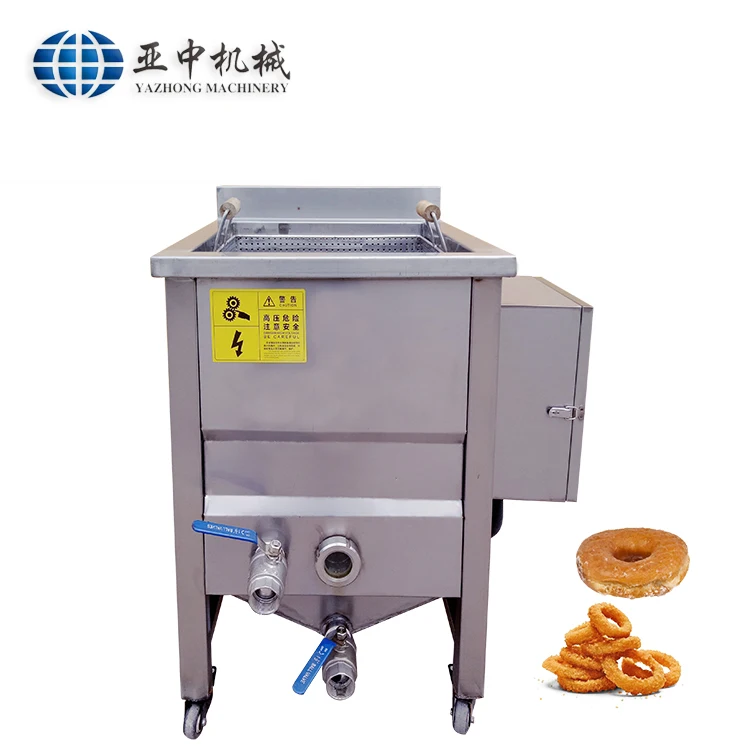 Rectangular basket type small fryer commercial donut fryer