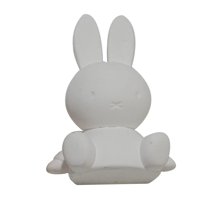 Миниатюрная белая Гипсовая Ароматизированная штукатурка в форме кролика, ароматизатор для автомобиля, цветочный аромадиффузор, освежитель воздуха