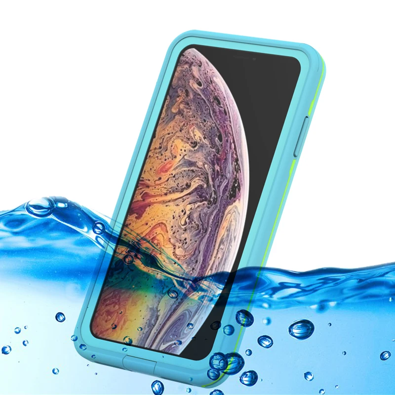 
Waterproof Case 360 Full Rugged Cover Slim Shockproof Dustproof Waterproof Built-in Screen Protector For iPhone XS/ 