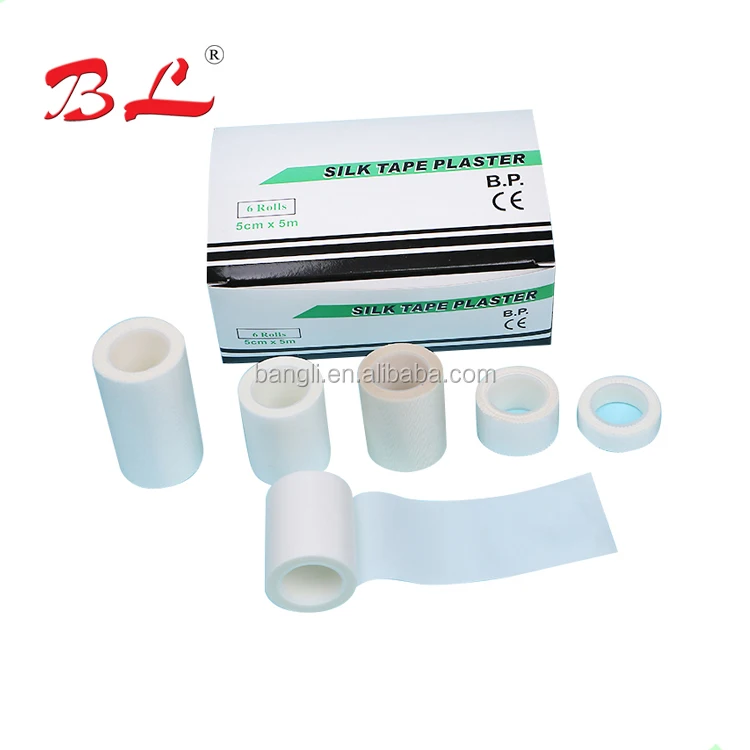 Easy to tear medical silk tape