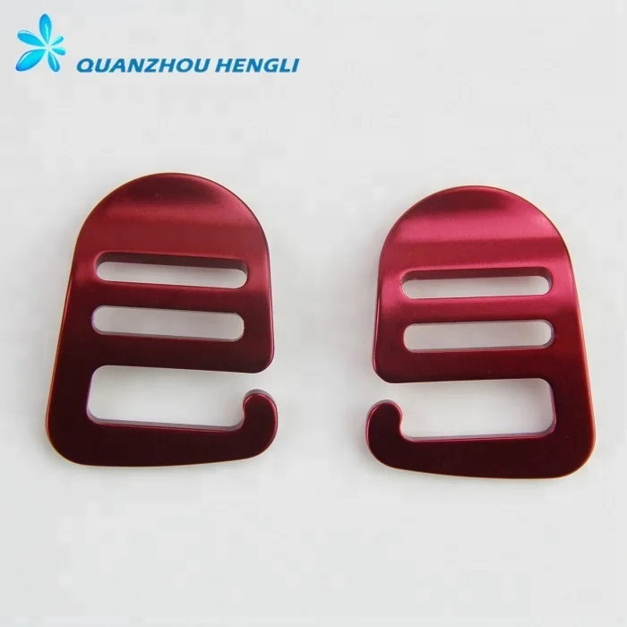 OEM ODM  20MM Metal G hook Ladder Slider Buckles for Webbing Strap