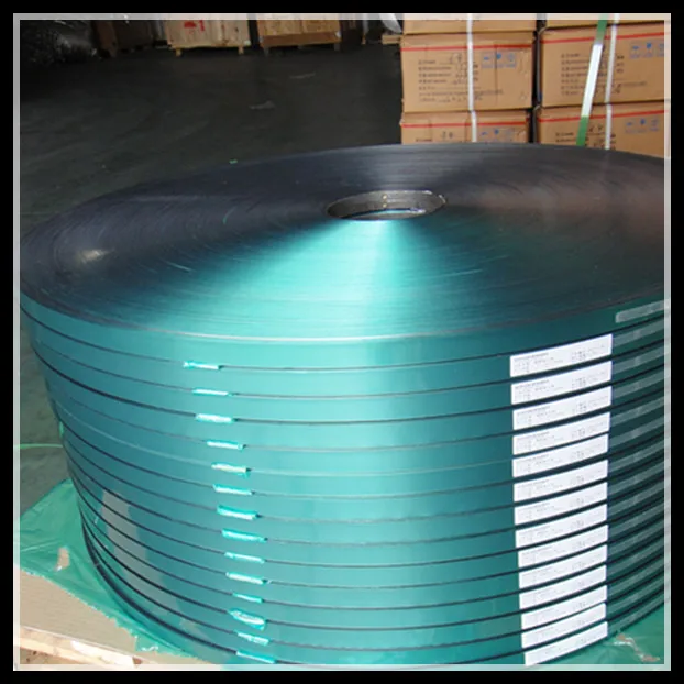 China specilized aluminum laminate manufacturer green color ECCS steel tape for cable using