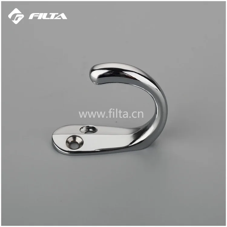 Filta factory C shape Robe Hook in Chrome finish zinc hooks 6521