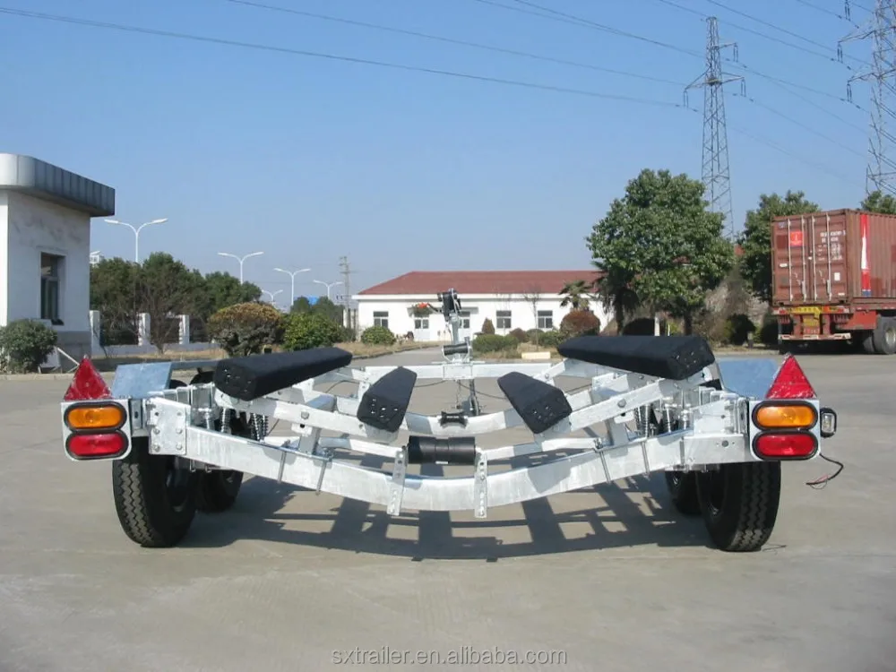 Galvanized Boat Trailer CBT-74 with wood bunk