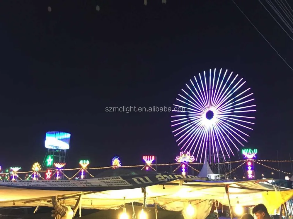 Полный цвет 16 слоев освещение зданий светодиодный цвет трубки для украшения здания