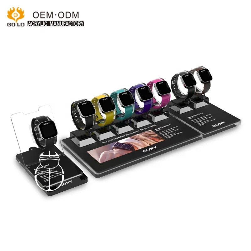 Wholesale Custom Modern Design Acrylic Wrist Watch Display Stand