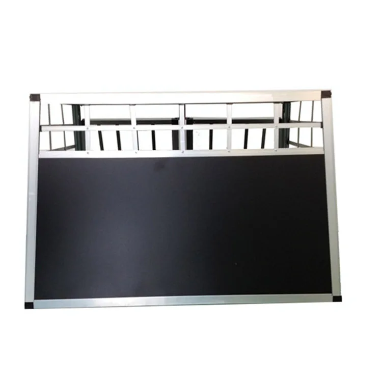 High Quality Heavy Duty Aluminum Steel Metal Pet Carrier Case Outdoor Double Door Dog Cage House