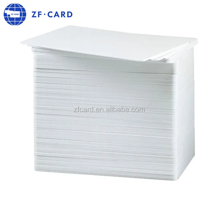 
credit card size plastic blank card in pvc 