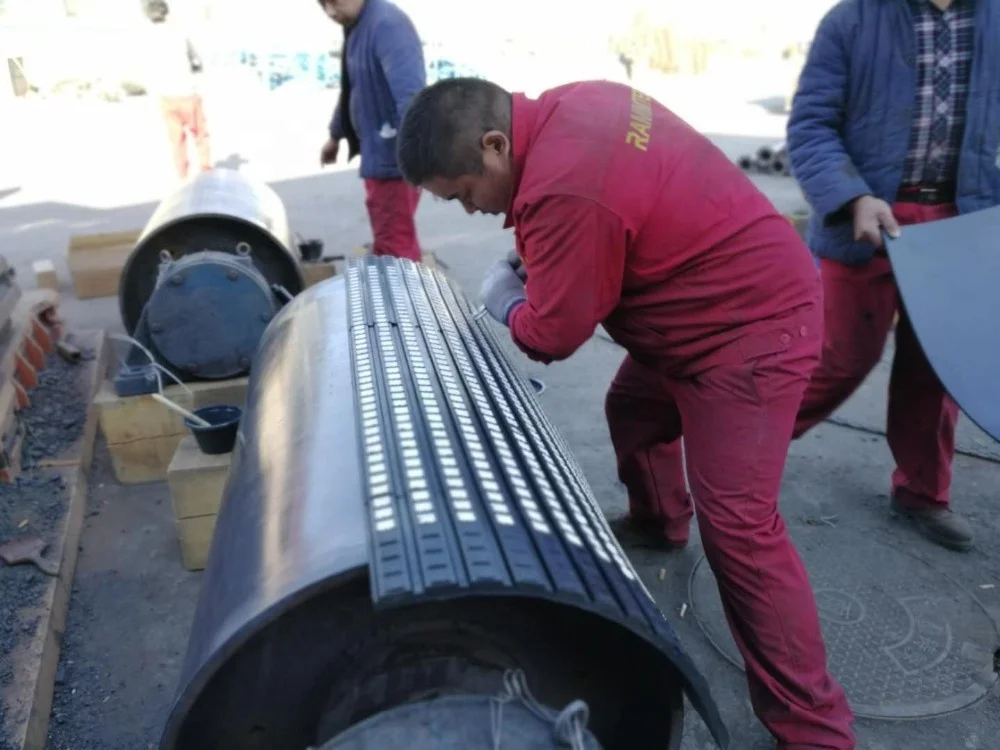 10 12 15 20mm Conveyor Drum Pulley Rubber Diamond Lagging Sheet