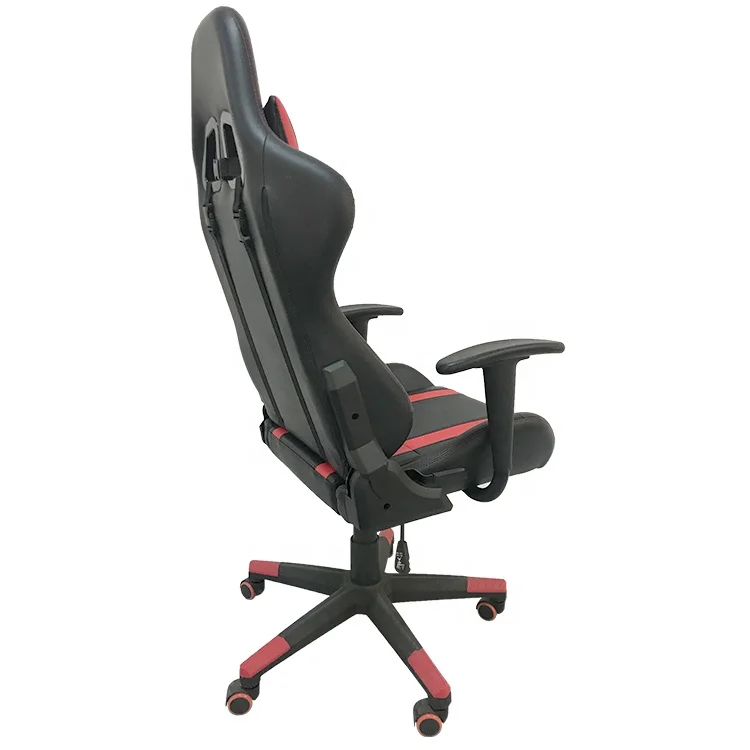 
Racing Car Style Gaming Chair with Fixed Armrest for Home Office Video Game Room 
