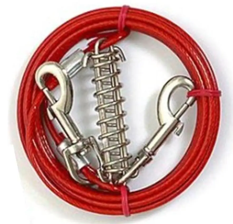 OEM Manufacture Dog Puppy Rope leashes Tie Out Stake Or Cable 4 Different Lengths Reflective Tangle Free High Quality