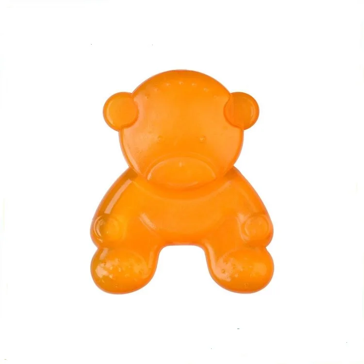 Newborn Teether Toys Bear Design Lovely Cartoon BPA Free Baby Chewing Water Filled Teether