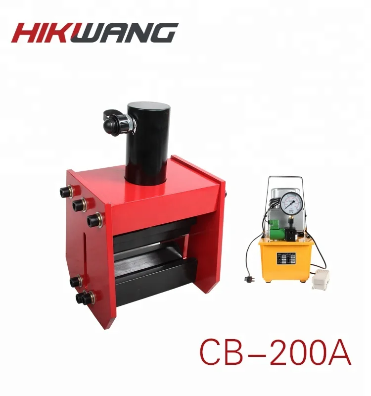 wholesales CWC-200V hydraulic bus bar cutting tools busbar cutter with hand or electric pump