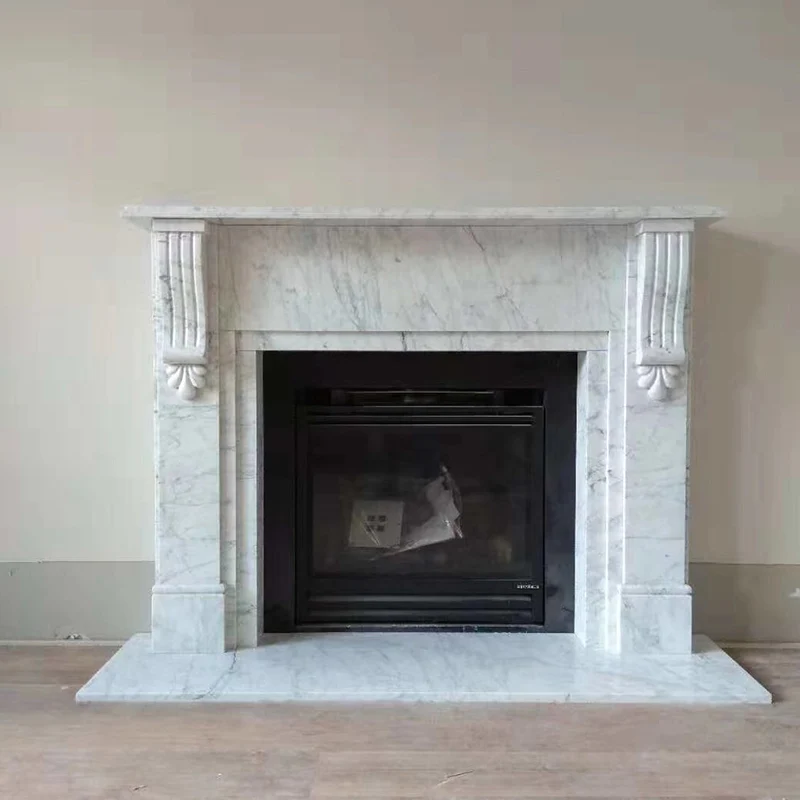 Cheap Fashionable Marble Fireplace Mantle White Slab Surround fireplace