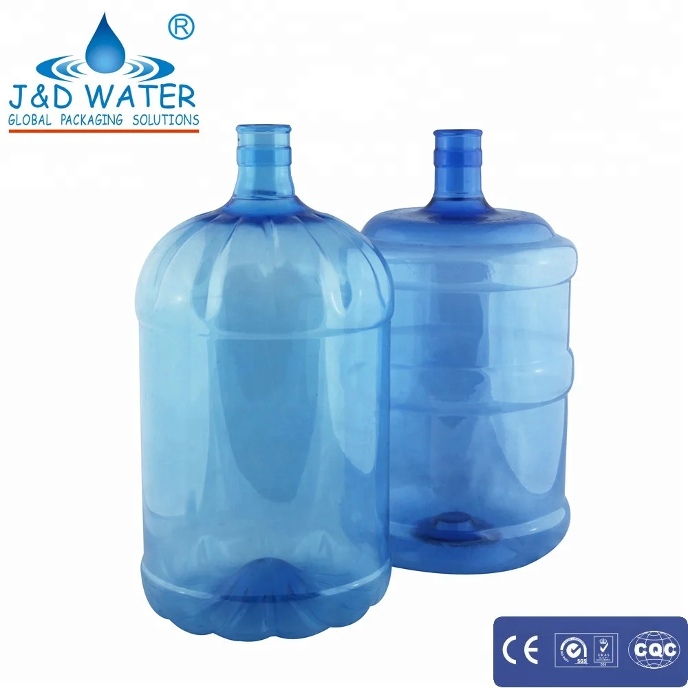 5 gallon/19 liters/18.9 liters plastic PET water bottle