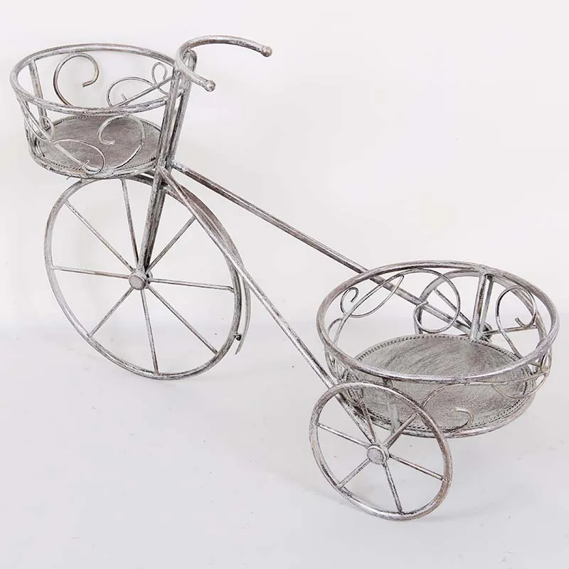 New Product China Supplier Garden Decor Metal Bicycle Flower Pot