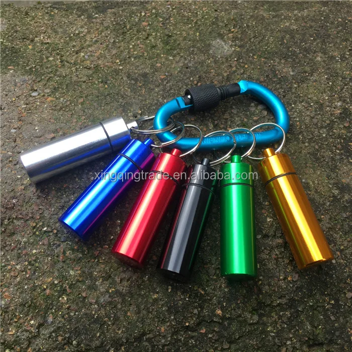 Алюминиевый контейнер для таблеток лекарств водонепроницаемый ключей медицинский ухода за