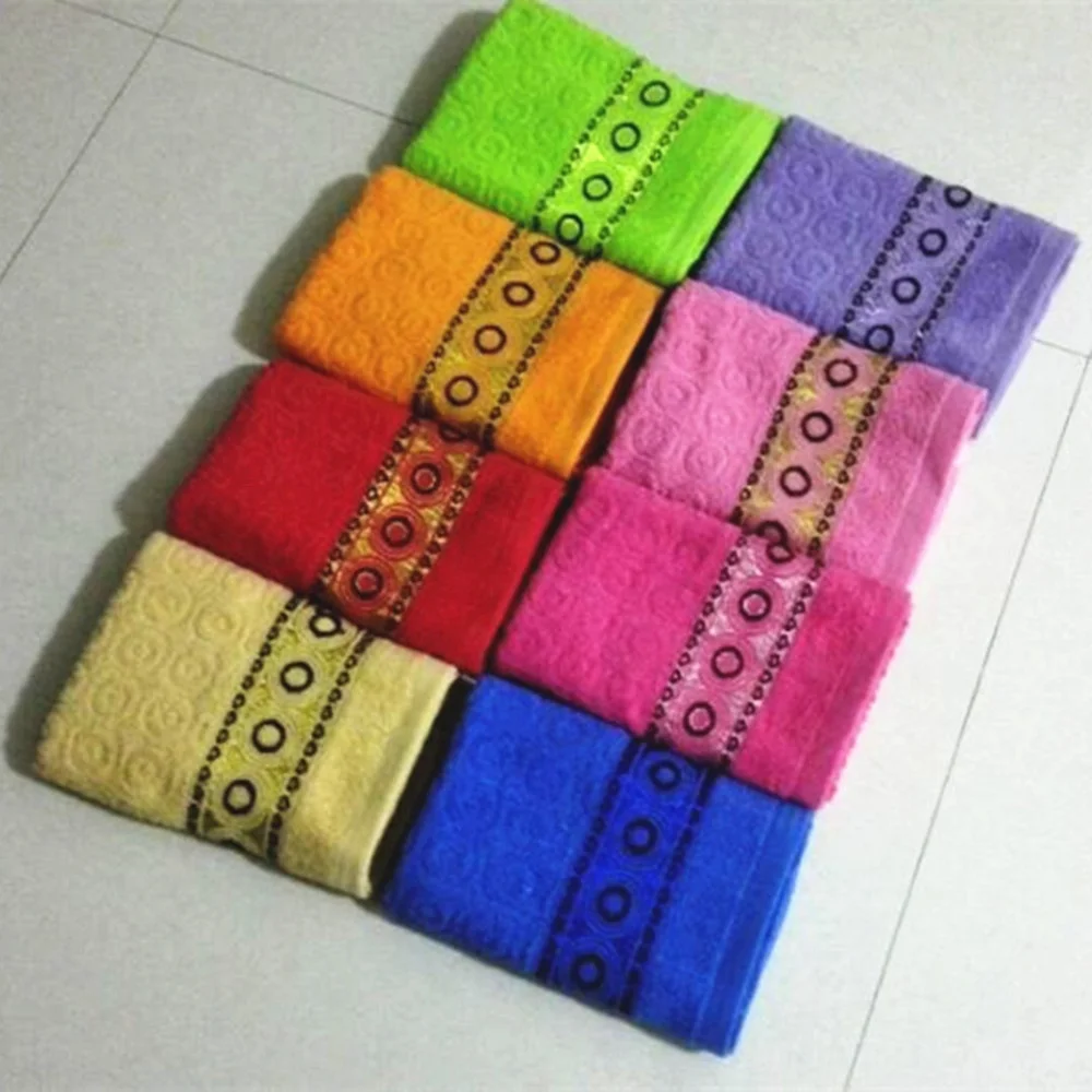 100% Terry Cotton Towelling Fabric Patterned