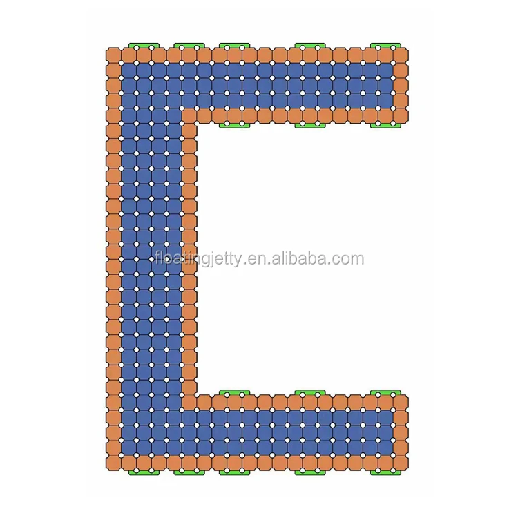Boat parking block floating bridge
