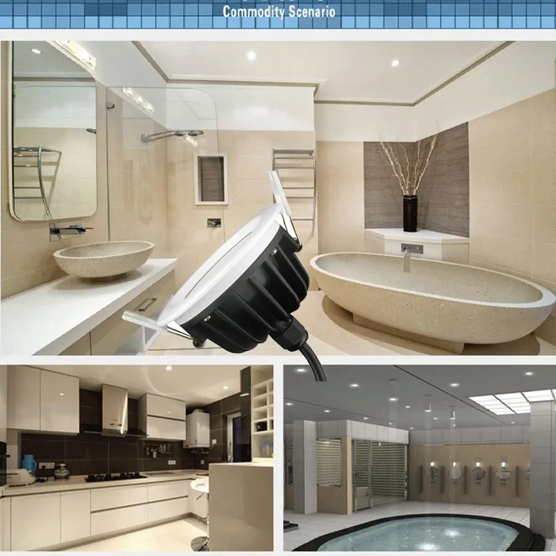 4 inch 15w waterproof smd ip65 led downlight