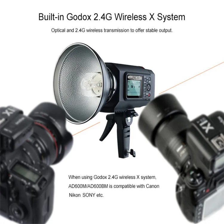 2017 New Product Flash Light AD600BM moonlight Outdoor Studio Light For Godox AD600 Series