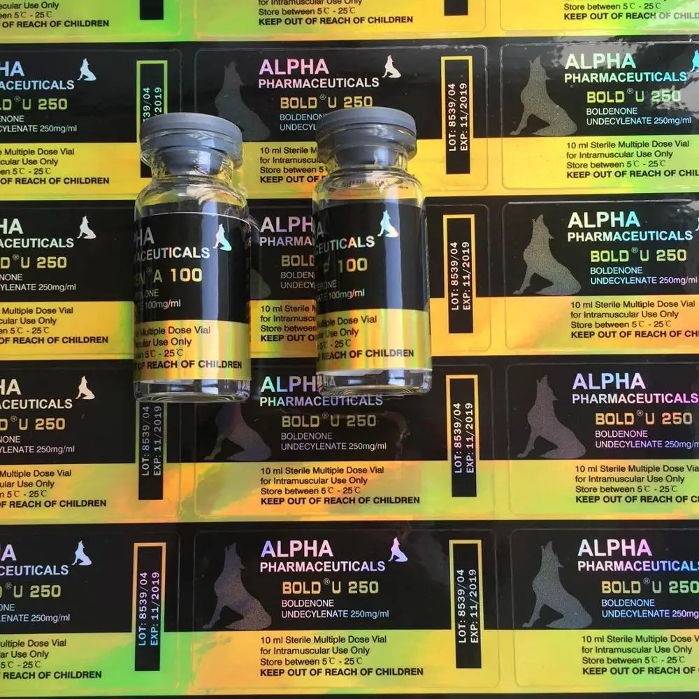 
Create your own brand security 10ml vial labels stickers for steriod 