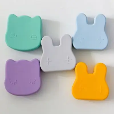 New Design Silicone  Food Container Lovely  Lunch Box With Lid Fruit And Vegetable Storage Box