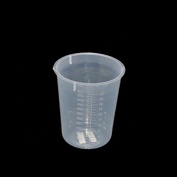100% new pp beaker plastic 500ml 600ml 1000ml for lab tools