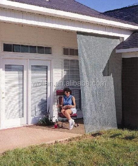 silver  shade cloth 70% 80 % 90%shade factor Aluminum shade mesh/UV coating silver net