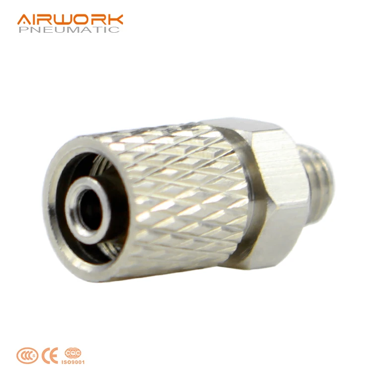 mini pneumatic m5 male straight quick connect air fitting hose connector