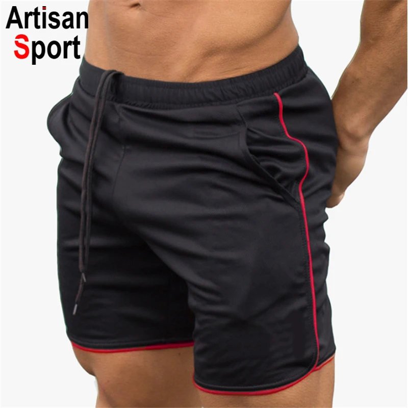 
Brand Casual Bodybuilding nylon mens gym sport shorts pants custom mens workout shorts 