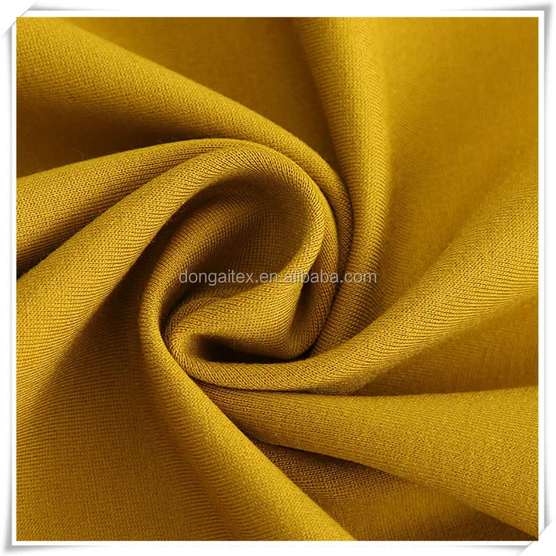 Spandex Elastane Interlock Ponte De Roma Knit Polyester Viscose Fabric