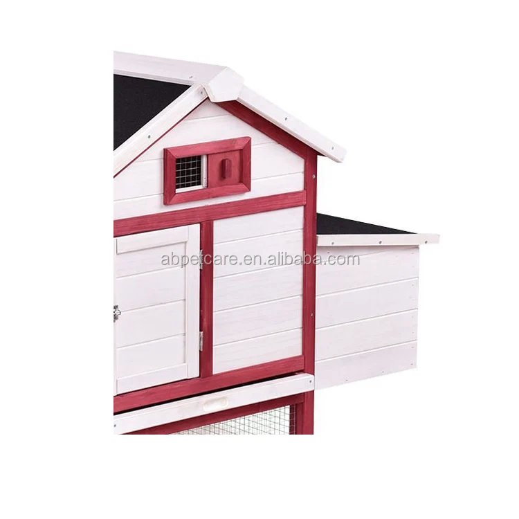 Large Chicken Coop Wooden Hen Cage Rabbit Hutch with Run