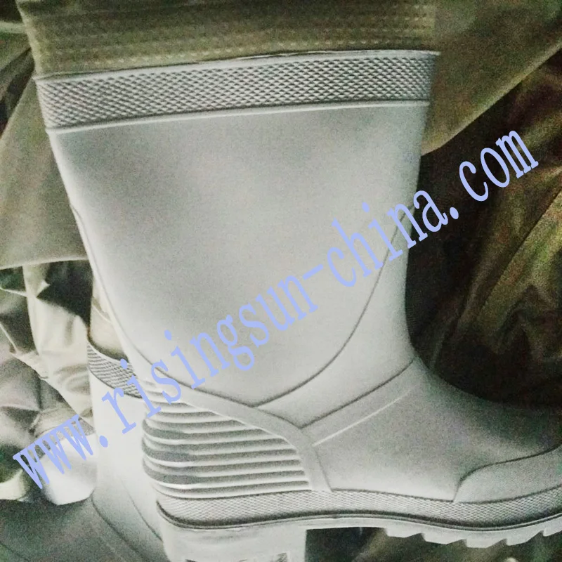 Risingsun Waterproof Nylon PVC coma Wader Women Fishing Wader Suspender with PVC Fishing Boots Adult Sportswear